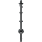 Dekorativ puller i aluminium | serie 495B | fastmonteret, til indst�bning i beton med jordanker, total l�ngde ca. 1300 mm | med 2 �jer